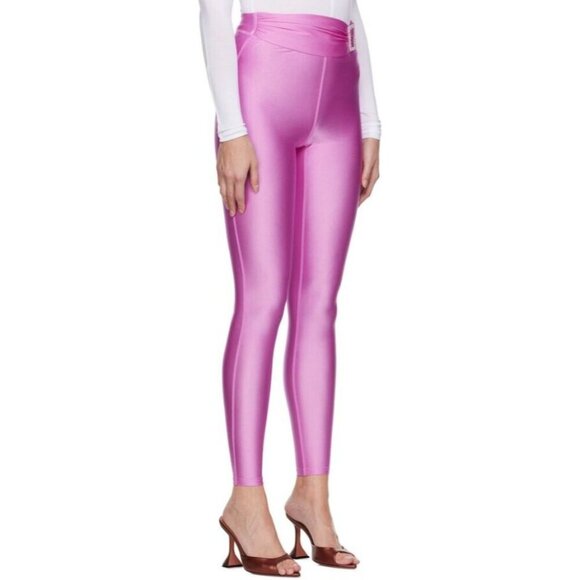 pushBUTTON Belt Point Leggings Size 36 XS Womens Pink SSENSE Exclusive $275 - Picture 12 of 13